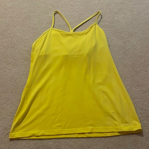 Lululemon, size 12, yellow, power y tank - Picture 1 of 5